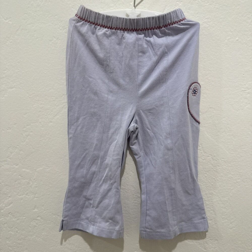 TKS Basics Baby Girls Pants 18 Months Light Purple Heart Casual Everyday Bottoms